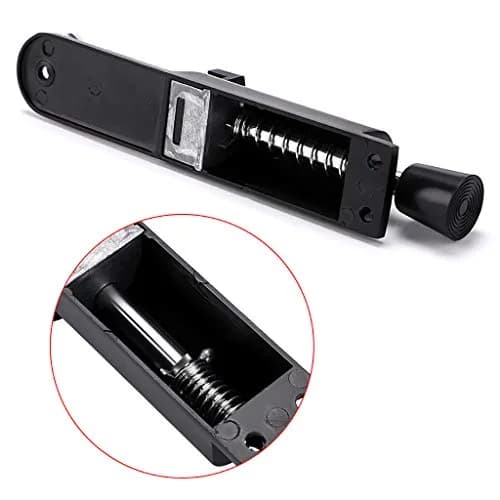 Sumnacon Kickdown Door Stop - Stainless Steel Heavy Duty Rubber Rubber, Adjustable, Black | Easy Step On/Off Door Lock thumbnail 5