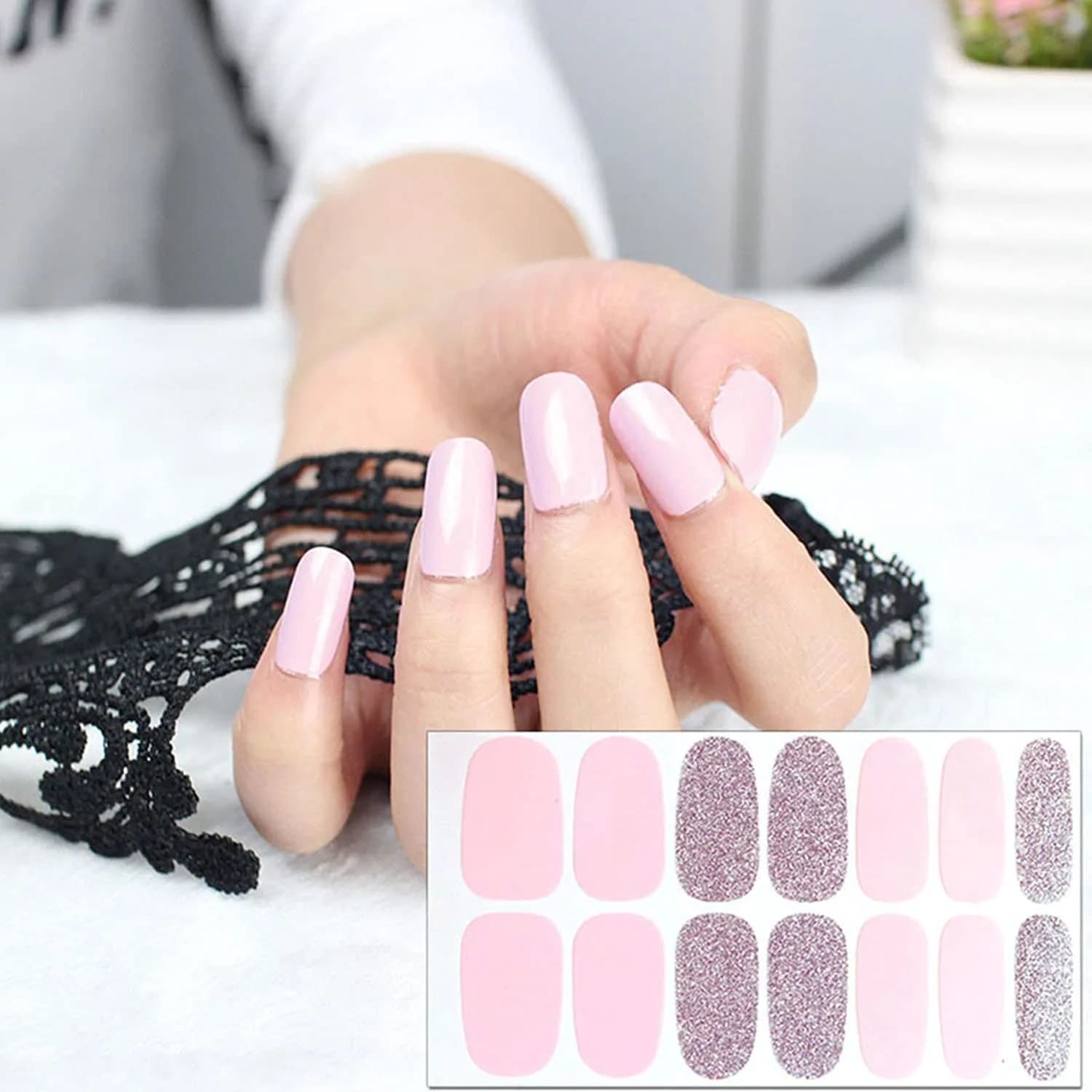 WOKOTO 20 Sheets Nail Polish Strips Set (280 Pieces Total) | Easy Application & Long-Lasting Wear - view 5