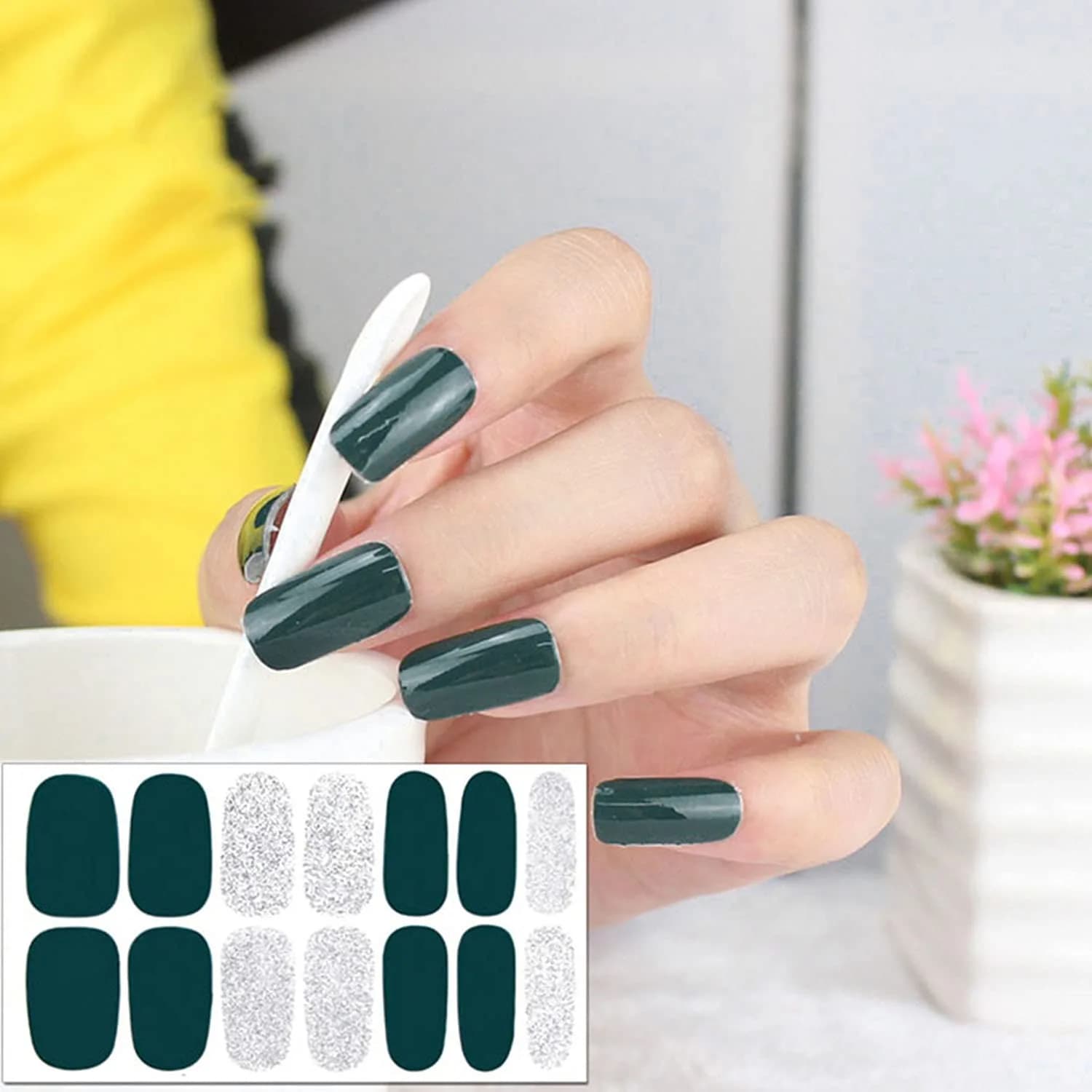 WOKOTO 20 Sheets Nail Polish Strips Set (280 Pieces Total) | Easy Application & Long-Lasting Wear - view 8