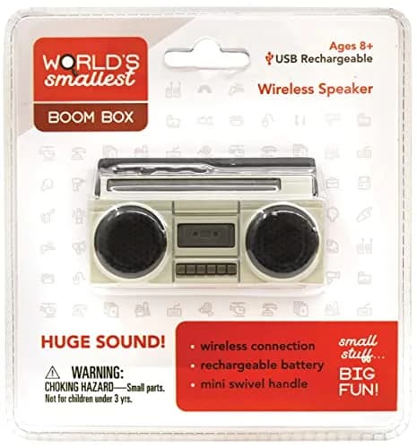 KKTS Worlds Smallest Boom Box Wireless Speaker | Huge Sound, Rechargeable, Ages 8+ thumbnail 1