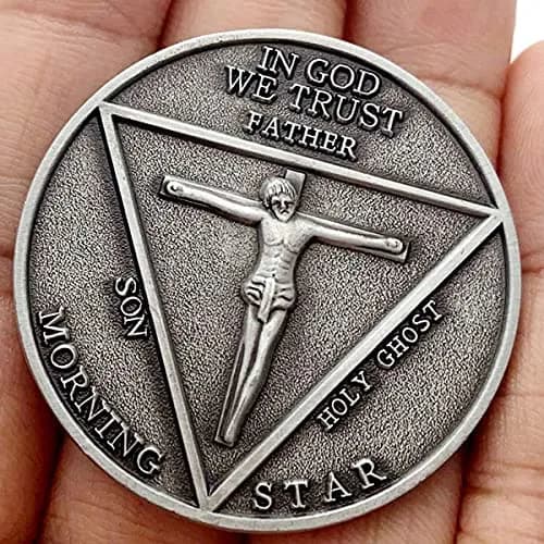 HARMILIY Lucifer Pentecostal Coin Satan Coin Collection Costume Accessories 3.8cm | Vintage Cosplay Prop for Men Women thumbnail 4