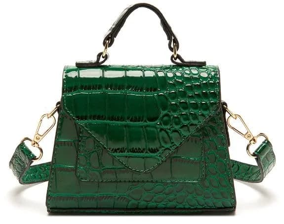 FRANSHION Handbags for Women - Mini & Cute Small Purses, Crossbody Bags - Trendy (Greener) | Vegan Leather, 8.1 in, Bright Colors thumbnail 2