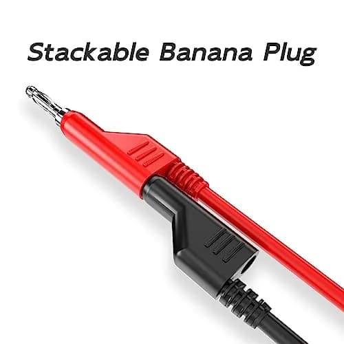 Goupchn Stackable Banana Plug Test Leads 2m (6.56ft) | 1000V 15A 5-Color Set thumbnail 3