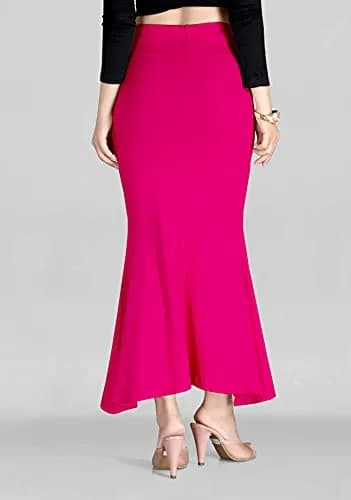SCUBE DESIGNS Women's Flare Saree Shapewear Petticoat S Pink | Cotton Lycra Blend for Saree, Lehenga, Gown thumbnail 3