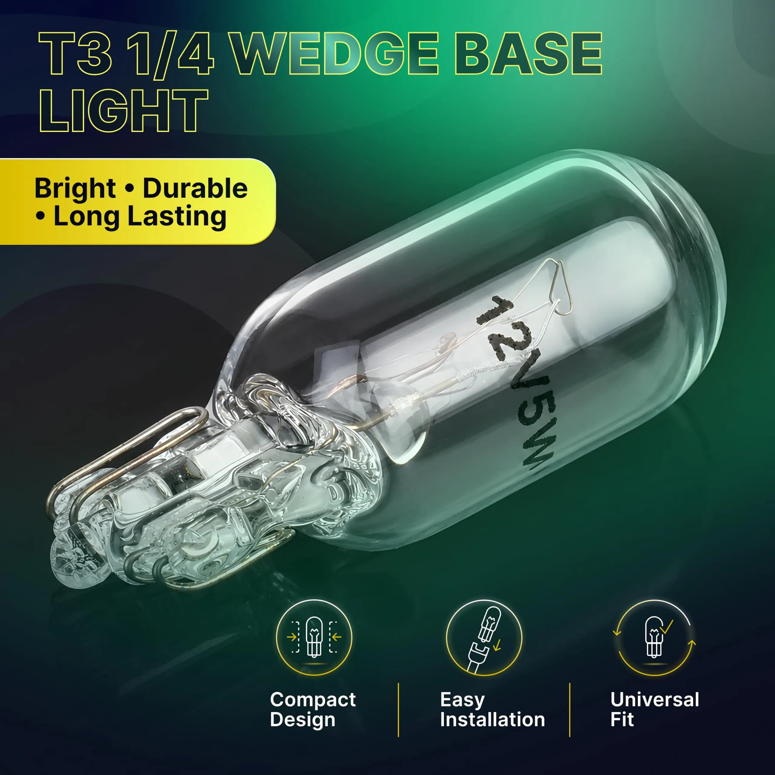 Diximus 12V 10 Pack | Long Life Krypton License & Landscape Bulbs - view 5
