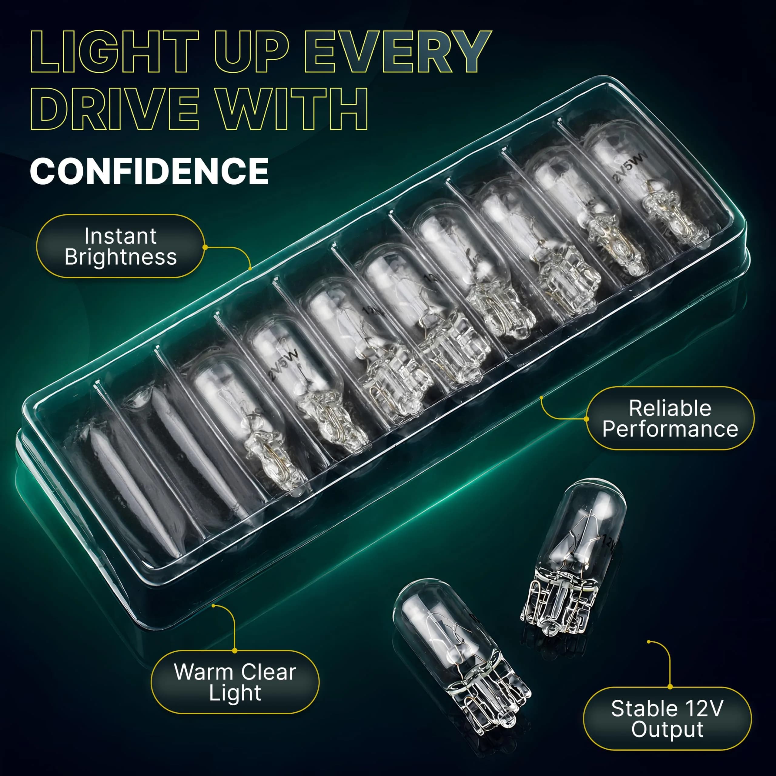 Diximus 12V 10 Pack | Long Life Krypton License & Landscape Bulbs - view 6