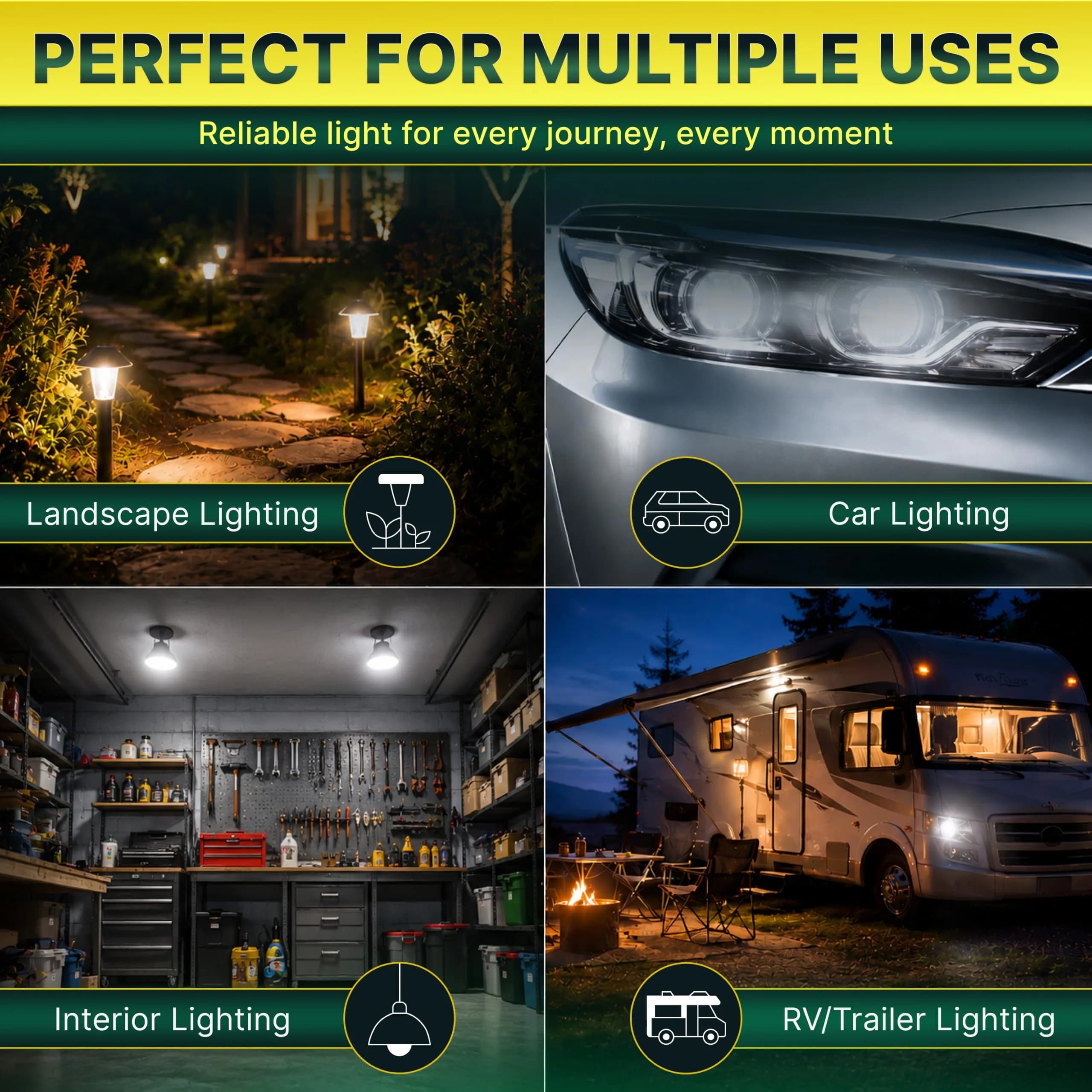Diximus 12V 10 Pack | Long Life Krypton License & Landscape Bulbs - view 7