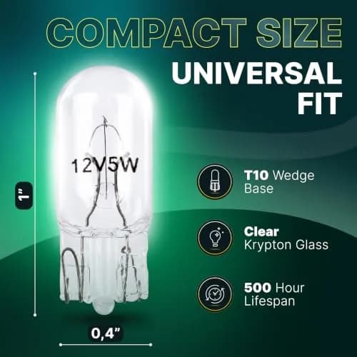 Diximus 12V 10 Pack | Long Life Krypton License & Landscape Bulbs thumbnail 3