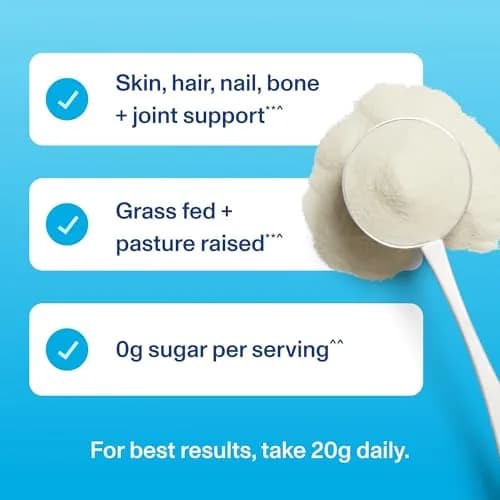 Vital Proteins Collagen Peptides Powder Unflavored 14.3oz (405g) | Supports Hair, Skin, Nails, Bones & Joints thumbnail 7