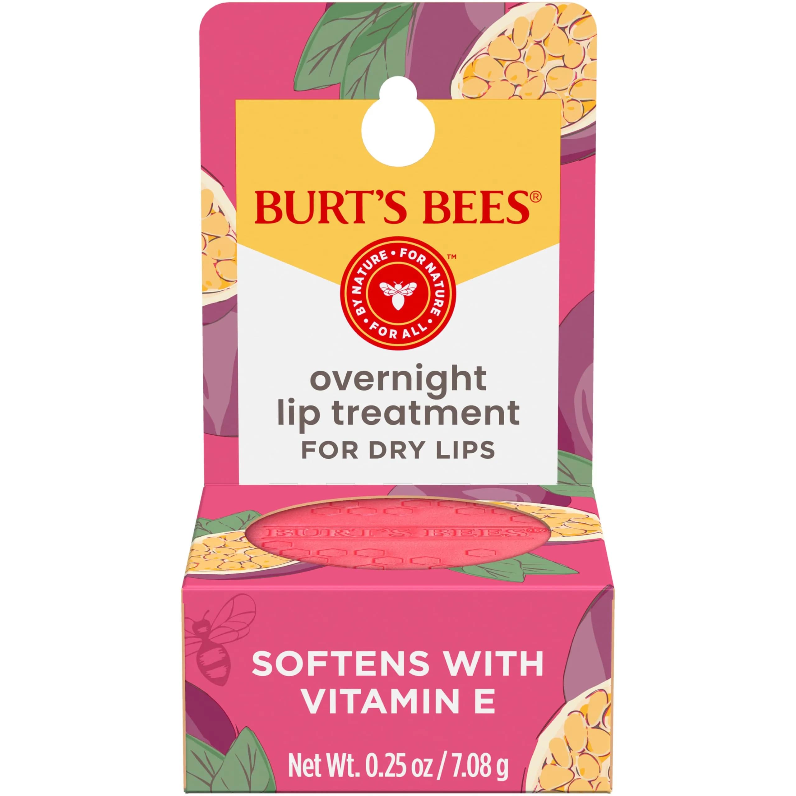 Burt's Bees Overnight Lip Sleeping Mask Passionfruit 7g (0.25 oz) | Hydrates Lips for 8 Hours - view 7