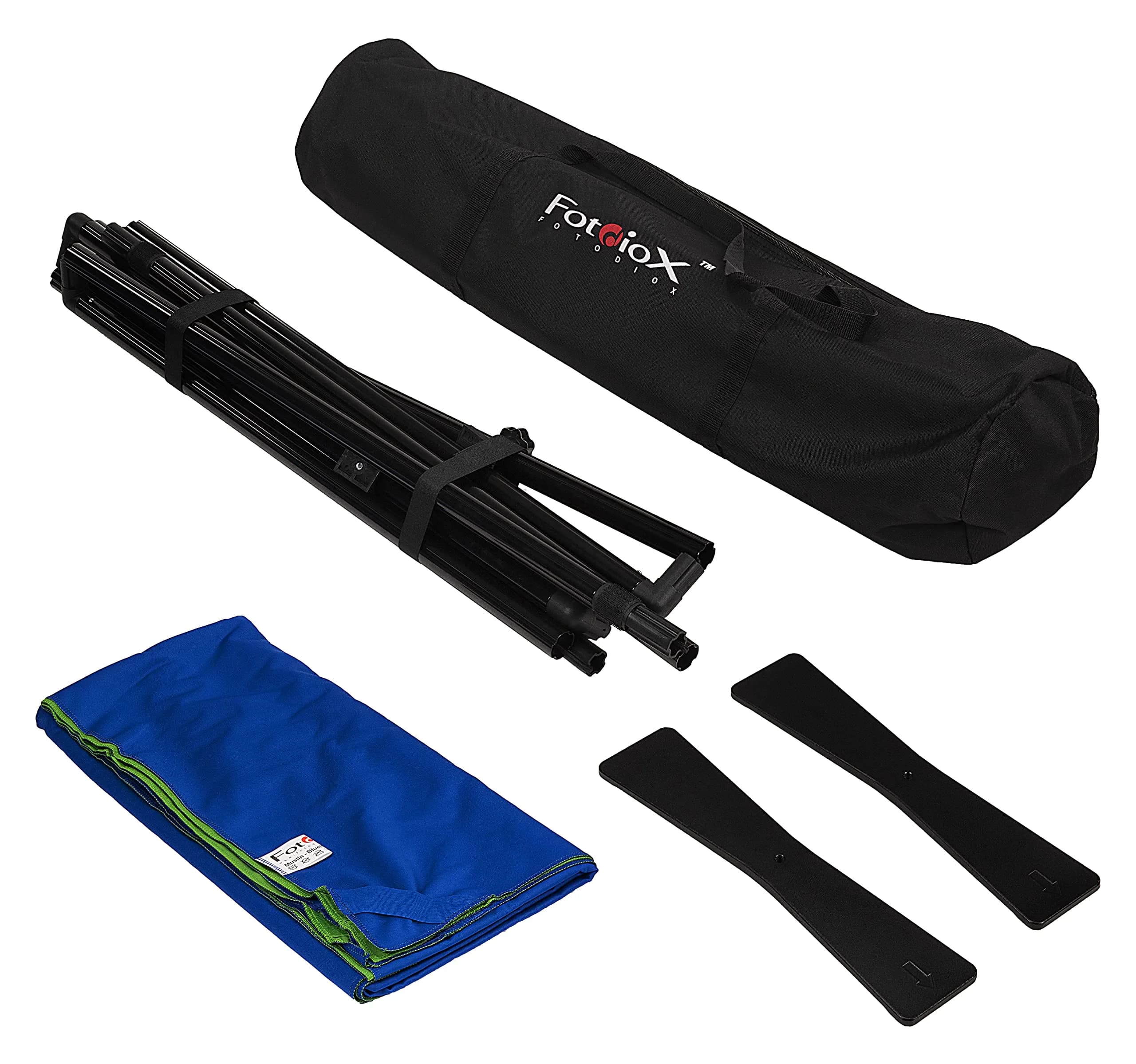 Fotodiox 5'x7.4' Portable Collapsible Background Kit - Blue/Green thumbnail 2