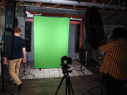 Fotodiox Complete Portable Background Kit 5x5ft | Wrinkle-Free Blue/Green Backdrop with Rigid Frame thumbnail 5