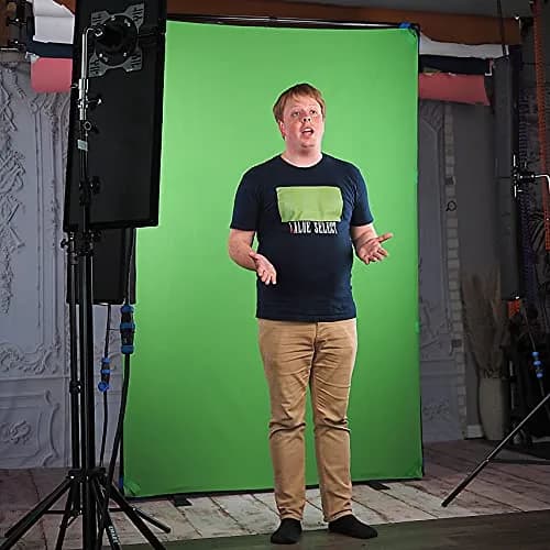Fotodiox Complete Portable Background Kit 5x5ft | Wrinkle-Free Blue/Green Backdrop with Rigid Frame thumbnail 7