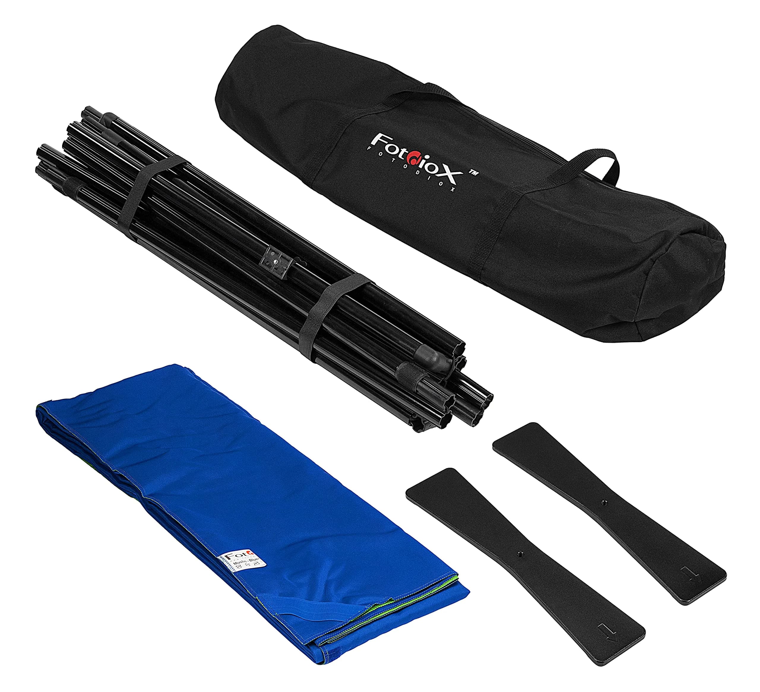 5 x 5ft Blue/Green Portable Background Kit with Bag for Photography thumbnail 2