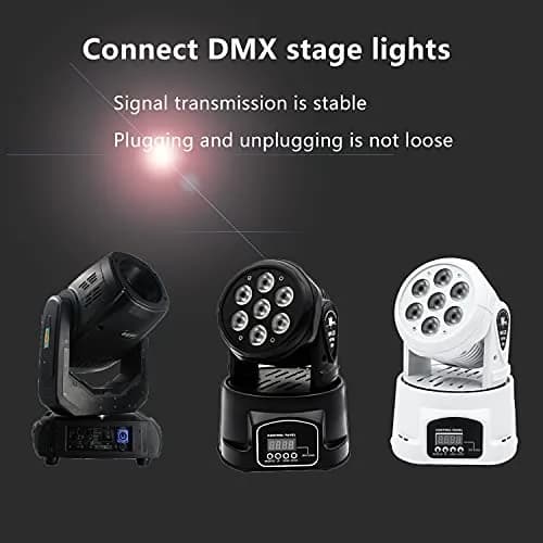 GELRHONR XLR 3pin to RJ45 Adapter Cable 13in | DMX512 Signal Extension for Stage & Studio thumbnail 5