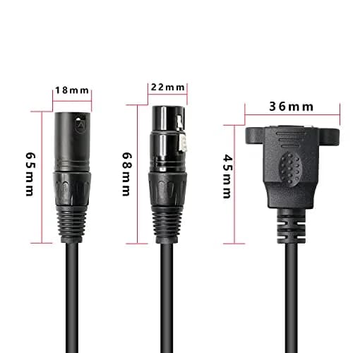 GELRHONR XLR 3pin to RJ45 Adapter Cable 13in | DMX512 Signal Extension for Stage & Studio thumbnail 6