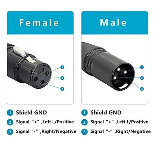 GELRHONR XLR 3pin to RJ45 Adapter Cable 13in | DMX512 Signal Extension for Stage & Studio thumbnail 2