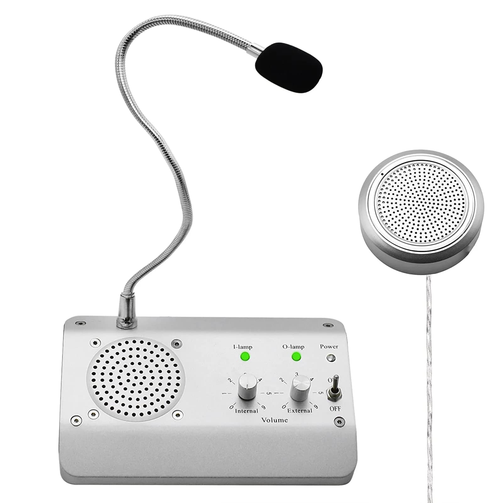 WWMFS Window Microphone Intercom Speaker, Dual Way System | Clear Voice, Anti-Interference (70-120 chars) - main product image