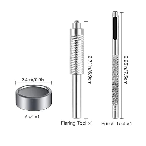 Moocci Gold Snap Fastener Kit with Tools, 15mm (0.59 Inch) Stainless Steel Snaps - 50 Sets | Heavy Duty for Leather & Fabric thumbnail 3