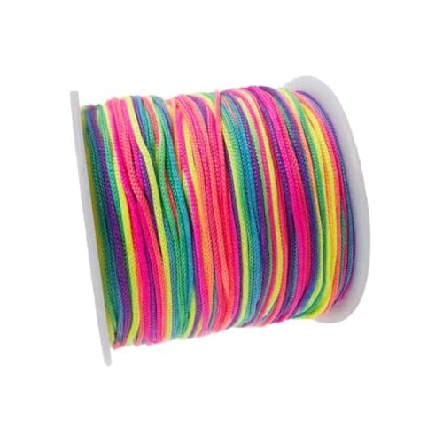 Xiezyu Multicolored Nylon Cord Beading Braided Thread String 124m (136 Yards) | Chinese Knotting & Jewelry Making thumbnail 2