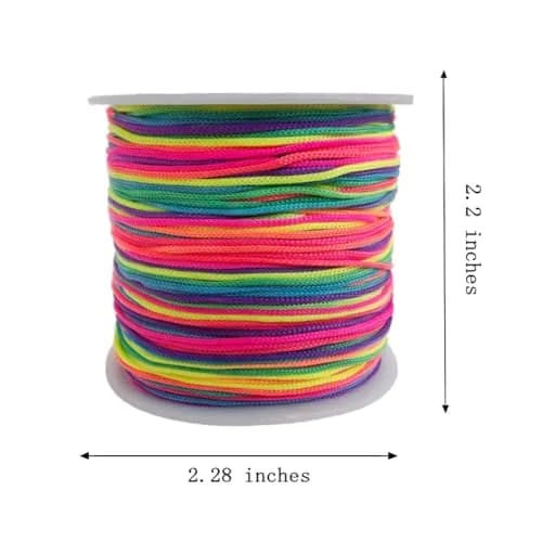 Xiezyu Multicolored Nylon Cord Beading Braided Thread String 124m (136 Yards) | Chinese Knotting & Jewelry Making thumbnail 3