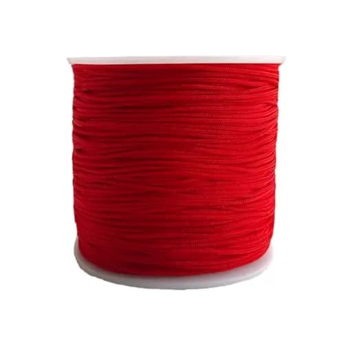 Xiezyu 1.0 mm Nylon Cord Beading Thread for Jewelry Making | 136 Yards, Red thumbnail 1