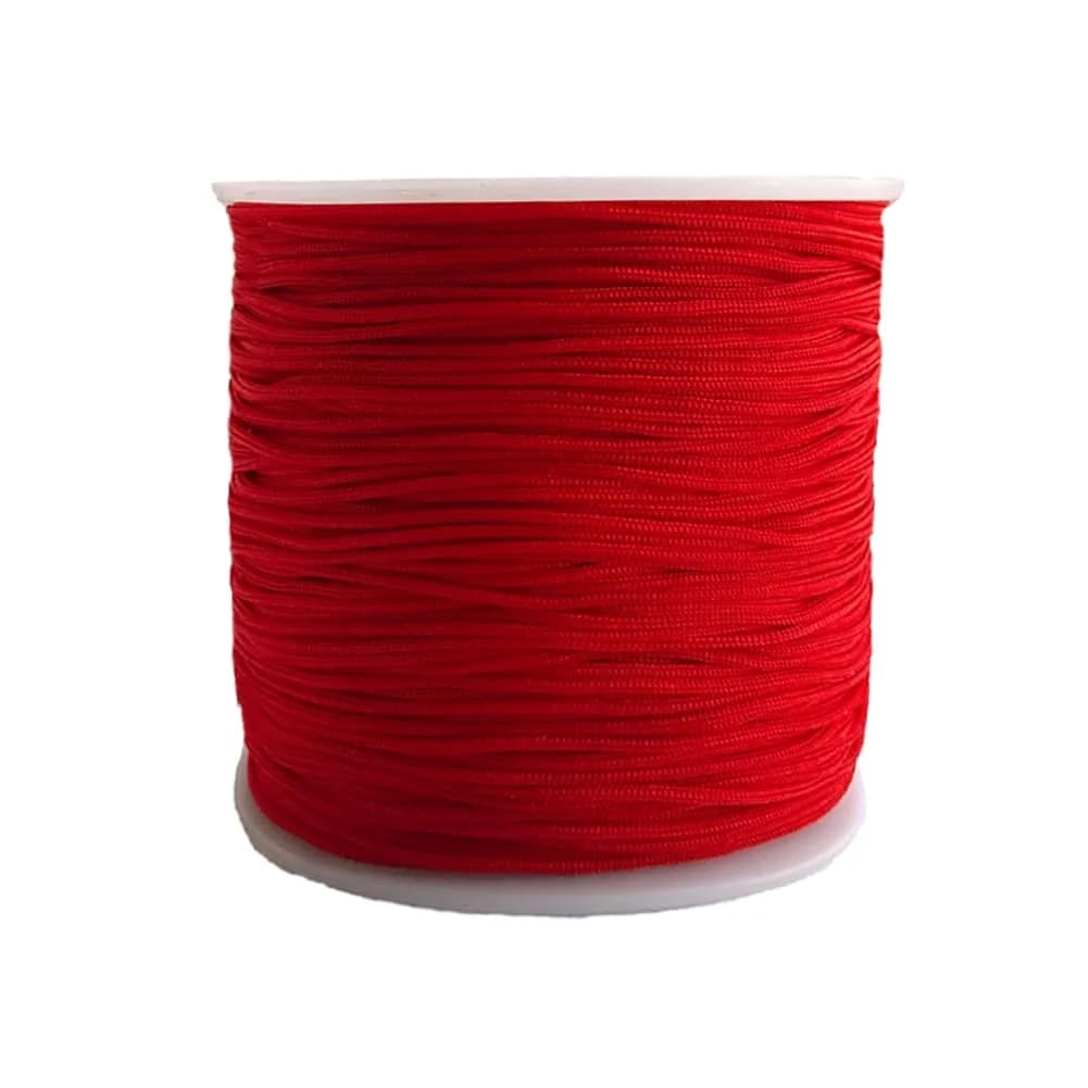 Xiezyu 1.0 mm Nylon Cord Beading Thread for Jewelry Making | 136 Yards, Red — Red