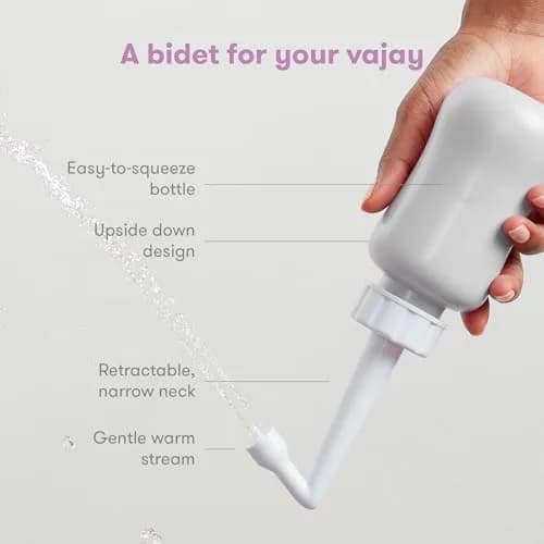Frida Mom Upside Down Peri Bottle 296ml (10 Fl Oz) | Postpartum Care with Travel Bag thumbnail 2