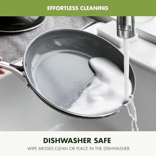 GreenPan Swift 8" Ceramic Nonstick Frying Pan | PFAS-Free, Oven & Dishwasher Safe thumbnail 3