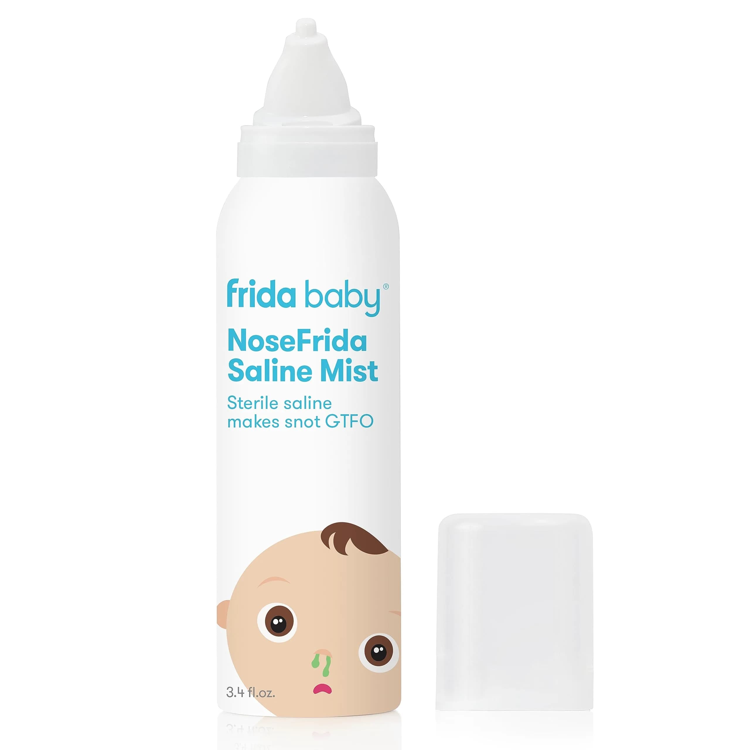 Frida Baby NoseFrida Saline Mist Spray 3.4 fl oz | Natural Nasal Congestion Relief for Infants - main product image
