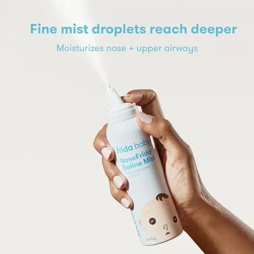 Frida Baby NoseFrida Saline Mist Spray 96ml (3.4 Fl Oz) | Gentle Nasal Congestion Relief for Infants & Toddlers thumbnail 4