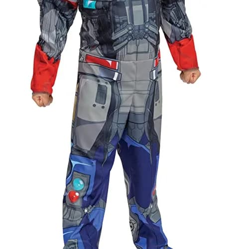 Disguise Optimus Prime Toddler Costume Size 2T | Official Transformers Rise of the Beasts Muscle Costume & Mask thumbnail 4