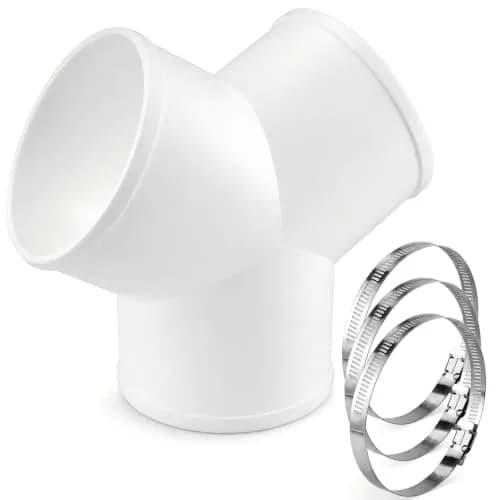 Enenes 4 Inch Y Duct Connector for Ventilation Systems | Seamless, Leak-Proof, Easy Install thumbnail 1