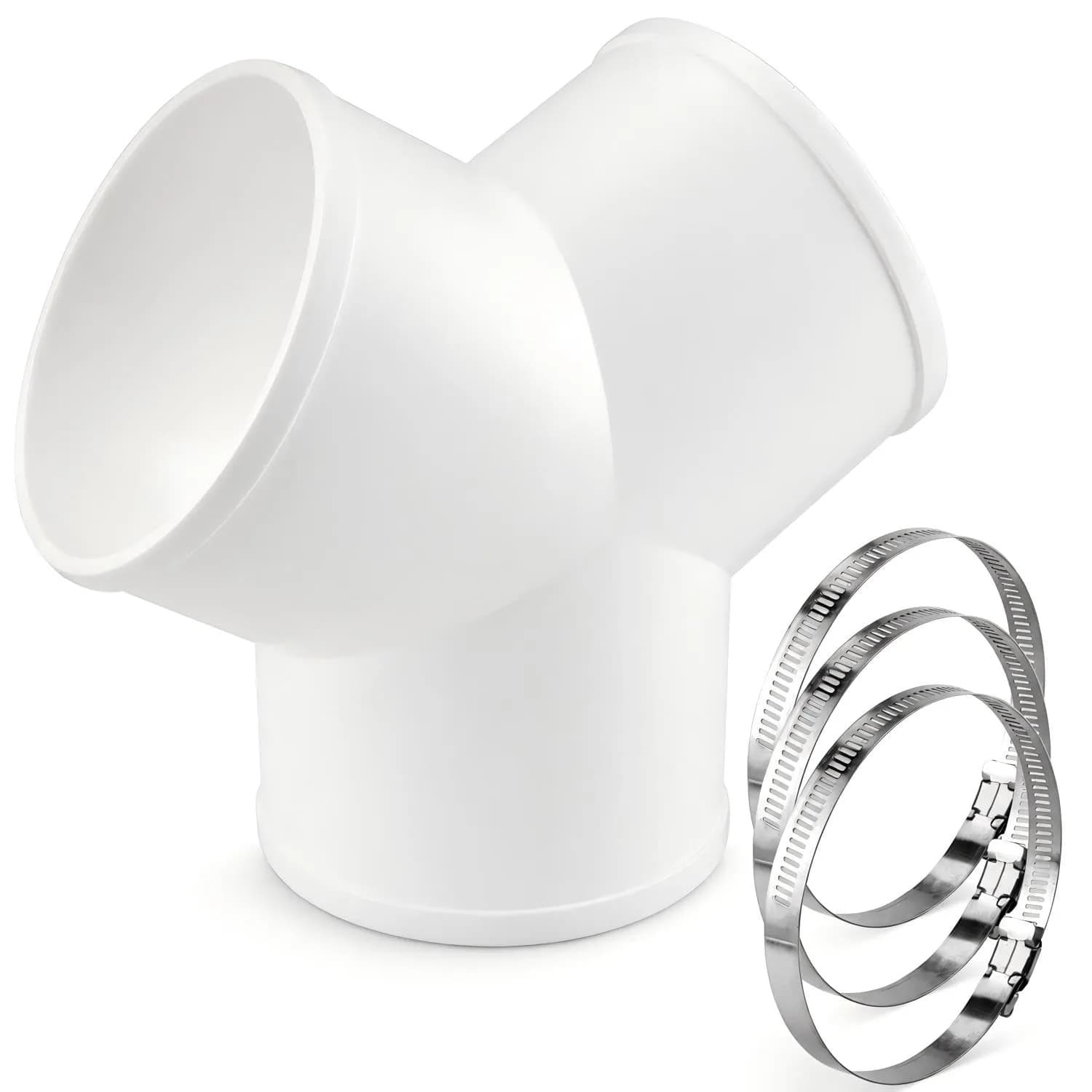 Enenes 4 Inch Y Duct Connector for Ventilation Systems | Seamless, Leak-Proof, Easy Install