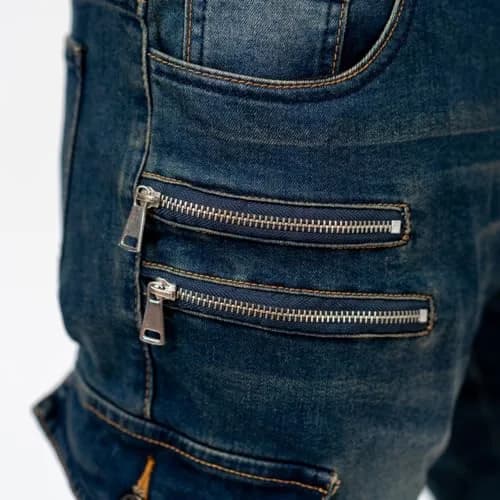 LOMENG Motorcycle Riding Pants Men with CE Armor, Dual Sport Jeans, All Seasons, Size 36 | Impact-Resistant & Breathable thumbnail 4