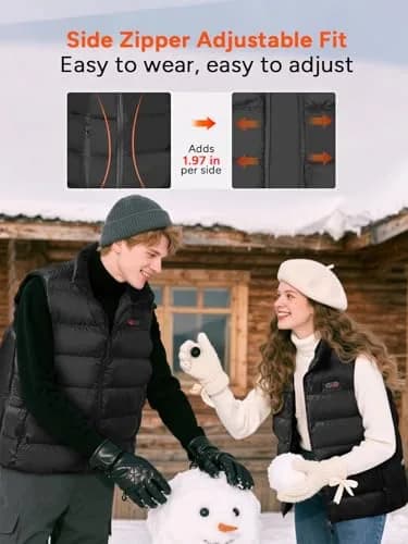 DR.PREPARE Heated Vest XL-XXL (10 Heating Zones) | Adjustable Fit for Indian Winters thumbnail 2