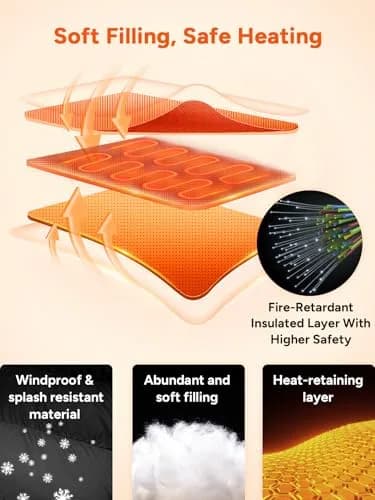 DR.PREPARE Heated Vest XL-XXL (10 Heating Zones) | Adjustable Fit for Indian Winters thumbnail 4
