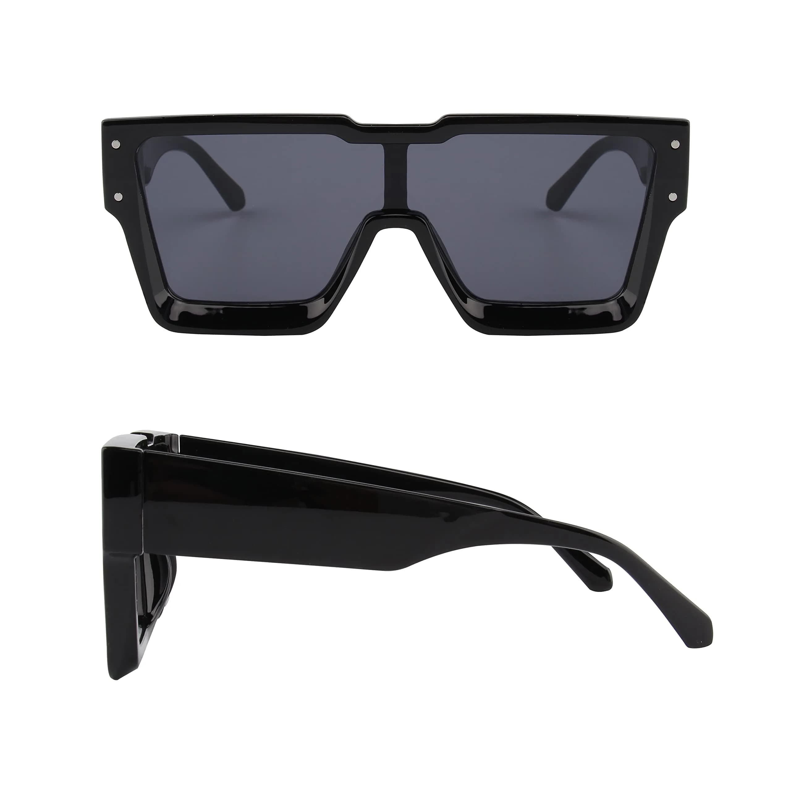 KENBO Oversized Square Sunglasses for Women & Men | UV400 Protection, Lightweight Plastic Frame - view 5