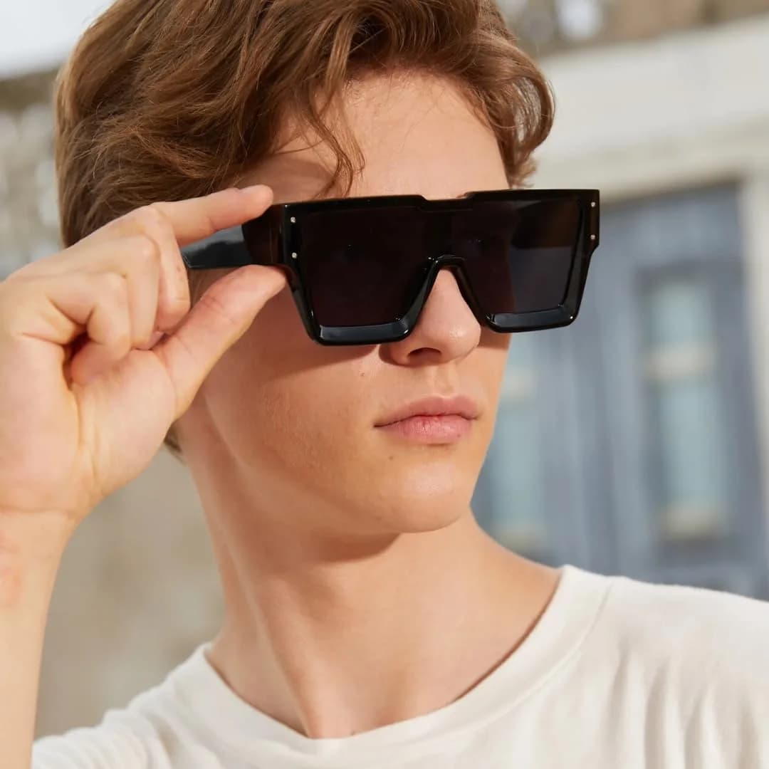KENBO Oversized Square Sunglasses for Women & Men | UV400 Protection, Lightweight Plastic Frame - view 2