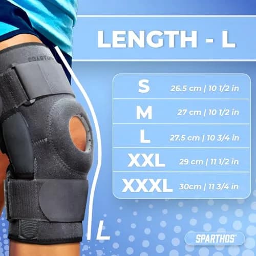 Sparthos Hinged Knee Brace for Men & Women - XX-Large | FDA Approved, Doctor Recommended thumbnail 6