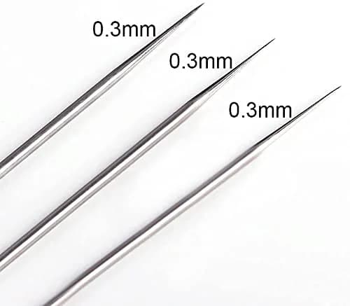 HUBEST 0.3mm Airbrush Needle Nozzle Kit, 3 Sets with Protectors & Wrench | Precision Stainless Steel & Copper Parts thumbnail 7