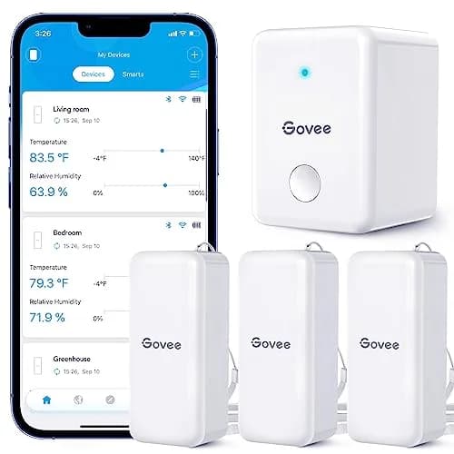 Govee Hygrometer Thermometer 3 Pack | WiFi Indoor Humidity & Temperature Sensors thumbnail 1