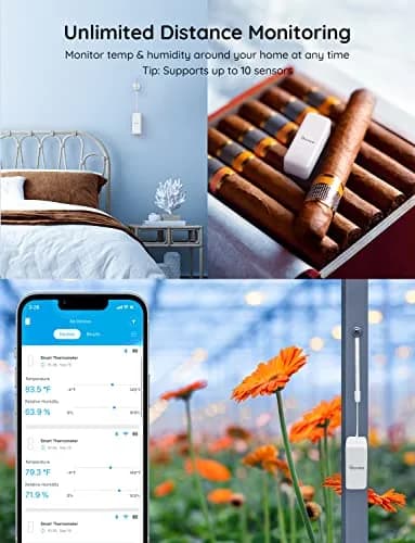 Govee Hygrometer Thermometer 3 Pack | WiFi Indoor Humidity & Temperature Sensors thumbnail 5