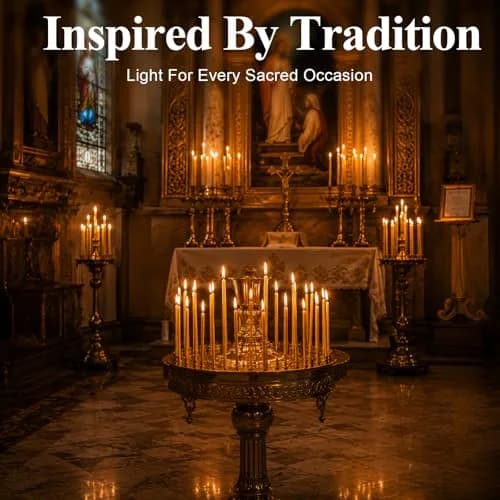 olorvela Natural Beeswax Taper Candles 6.3 Inch | 30 Min Burn, 100 Pack thumbnail 5