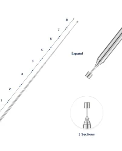 POBADY 8-Section Telescopic Antenna 73cm (28.75in) SMA Male Connector | AM/FM Radio Receiver Replacement Aerial thumbnail 5