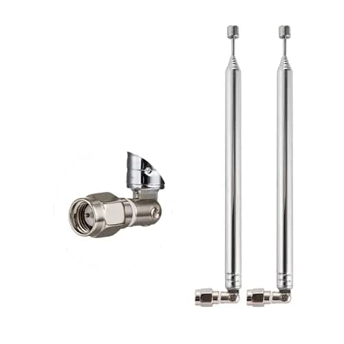 POBADY 8-Section Telescopic Antenna 73.03cm (28.75in) | SMA Male Connector for AM/FM Radio Receivers thumbnail 1