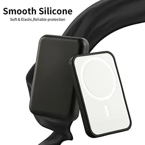 oakxco Silicone Case for Magsafe Battery Pack, Black | Compatible with iPhone 12-14 Series thumbnail 3