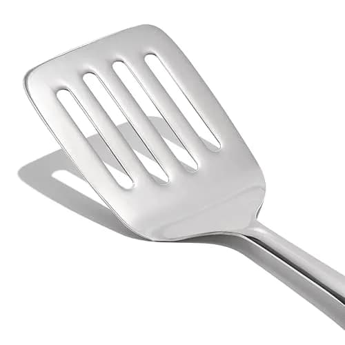 OXO Steel Cooking Turner with Stainless Steel Head & Non-Slip Handle | 33cm (13 inch) | Dishwasher Safe thumbnail 2