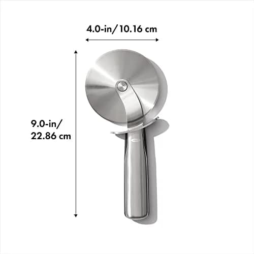 OXO Steel 4 in Pizza Wheel | Stainless Steel Blade, Thumb Guard, Dishwasher Safe thumbnail 2
