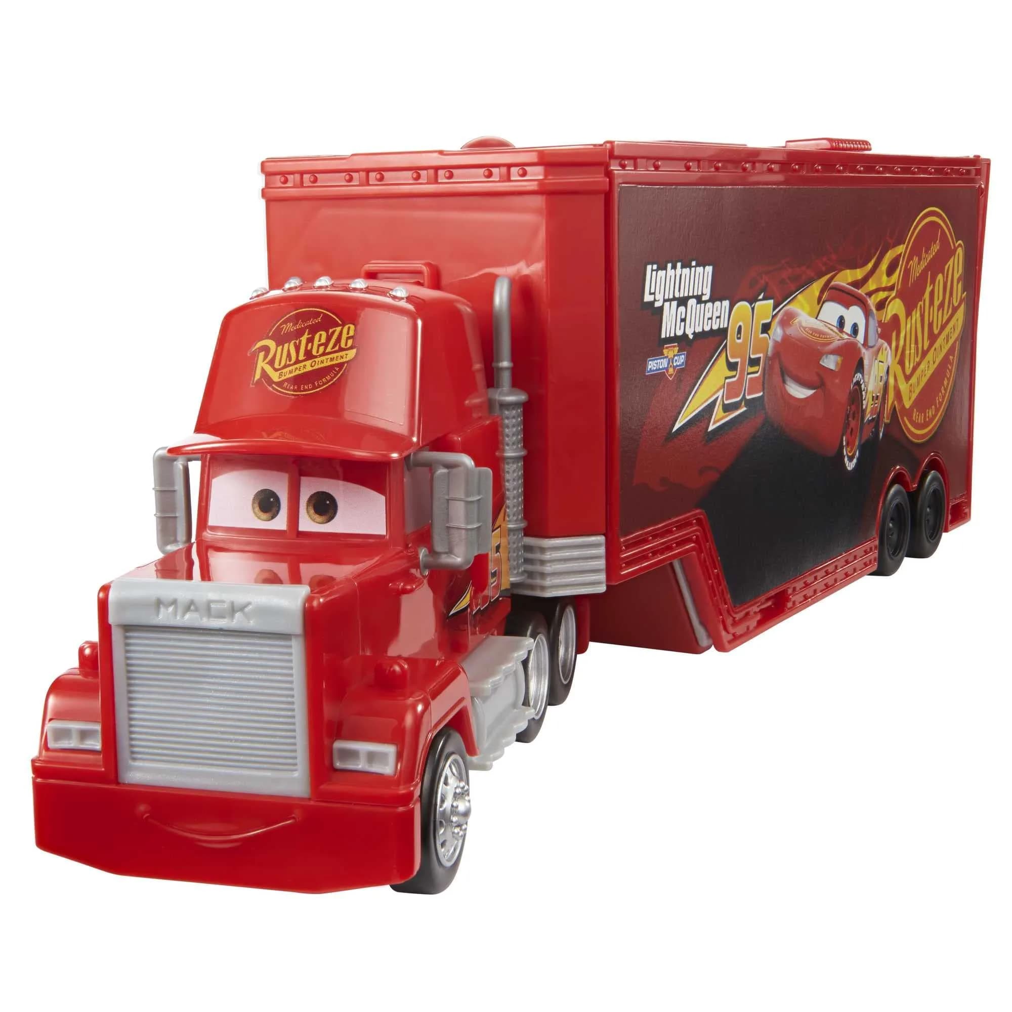 Mattel Disney and Pixar Cars Transforming Mack Playset | 2-in-1 Toy Truck & Tune-Up Station with Launcher, Lift & More — Multicolor